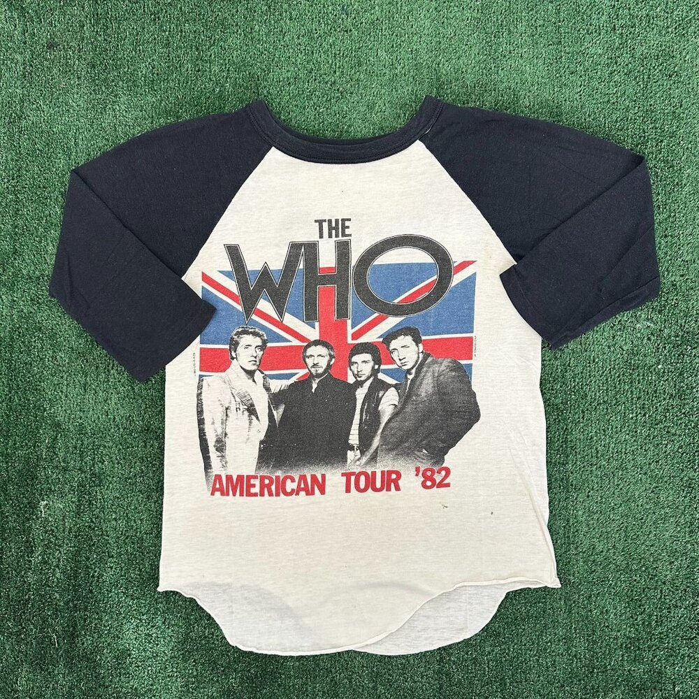 Vintage The Who Its Hard T-Shirt American Tour 1982 Band Tee